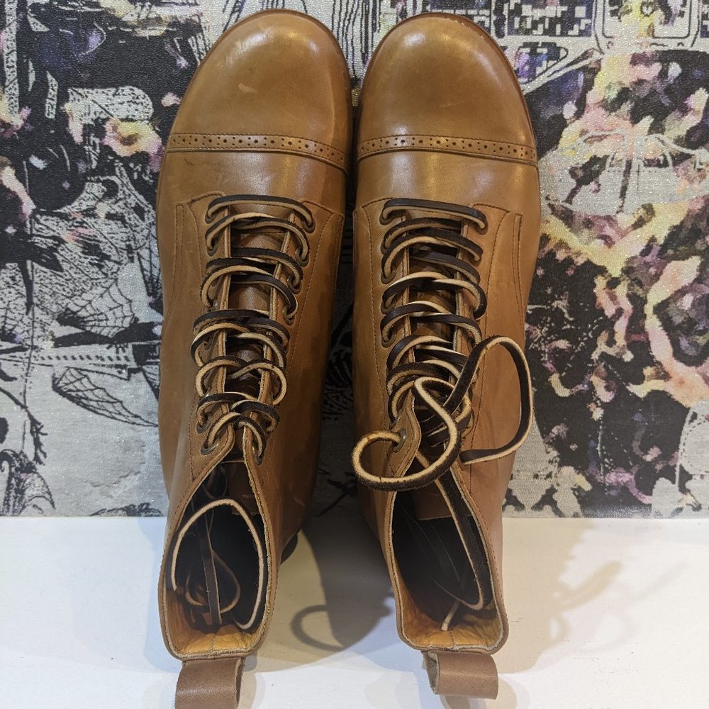 UNMARKED DB HUNTER CAP TOE TAN SHOES